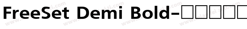 FreeSet Demi Bold字体转换